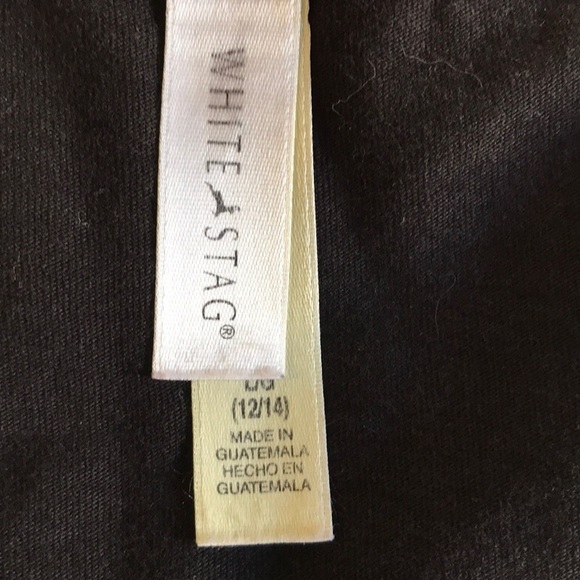 White Stag black short sleeve top with detailing - Picture 5 of 6